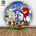 Painel Redondo Sonic Personagens - Adecore Tecidos