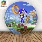 Painel Redondo Sonic Personagens - Adecore Tecidos