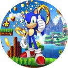 Painel Redondo Sonic Personagens - Adecore Tecidos