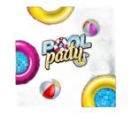 Painel Retangular 3D Sublimado Pool Party 2,0X1,5 Frt-3008