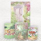 Painel Retangular E Capas 3D Sublimado Fada Fkpc-813