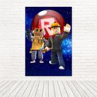 Painel Festa Infantil 120x80cm Roblox Feminino