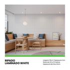 Painel Ripado Laminado Eva 10Cm Largura Cor White Linha - Meu Rodapé