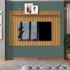 Painel Ripado Suspenso Para Tv Até 65 Polegadas 166cm Cumaru Daiyu Shop Jm