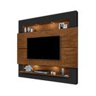 Painel Riviera 217 cm para TV de até 75 Polegadas Malbec com Preto Luapa