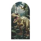 Painel Romano Dinossauro Decoração 3D Em Tecido 200X100Cm