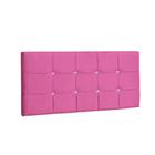 Painel Solteiro Strass Jordania 90 CM material sintético Pink - D A Decor