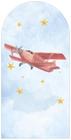 Painel Sublimado Vertical Romano Pequeno Principe Avião Aquarela - 080x180cm