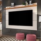 Painel Suspenso 1.8m para TVs Até 75 Polegadas - Vivare New - Off White/Nature