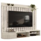 Painel Suspenso TV 75 Pol 207 cm 2901 Calacata Off White MDT - Madetec