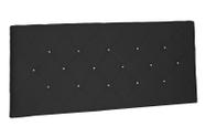 Painel Tania Suede Preto King 195cm - Spezzia