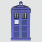 Painel Tardis Doctor Who Camadas Mdf Cores 3d 59cm Q3d0002 - TALHARTE