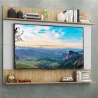 Painel TV 65" com Prateleiras Amsterdã Classic Multimóveis Branco/Rustic