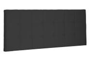 Painel Verona Suede Preto King 195cm - Spezzia