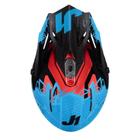 Pala Para Capacete Just1 J38 Mask - ul/Vermelho Gloss