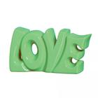 Palavra Love Decor em Cerâmica - Verde