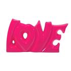 Palavra Love Em Cerâmica Decorativa De Aparador - Pink