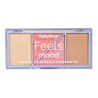 Paleta De Blush Iluminador Contorno Feels Mood 01 Ruby Rose