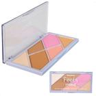 Paleta de Bronzer Blush e Iluminador Ruby Rose HB-7528