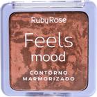 Paleta De Contorno Marmorizado Feels Mood Medium - Ruby Rose
