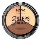 Paleta de contorno NYX PROFESSIONAL MAKEUP 3 etapas para esculpir