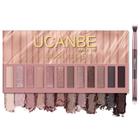 Paleta de maquiagem para sombras UCANBE Naked Nude 12 cores com pincel