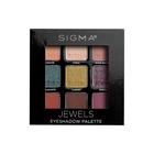 Paleta de sombras Sigma Beauty Jewels com 9 tons