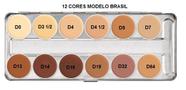 Paleta Kryolan 12 cores