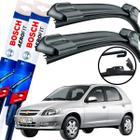 Palheta Limpador De Parabrisa Par Dianteiro Silicone Bosh Chevrolet Celta 2014 2015 BOSCH