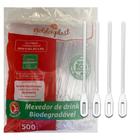 Palheta Mexedor De Café Drink Plastic Descartável 11Cm C/500 - Goldenplast