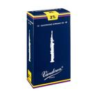 Palheta Tradicional Vandoren 2,5 para Sax Soprano Sib SR2025 1 unidade embalada individualmente