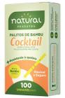 Palito cocktail bambu natural c/ 100 unidades