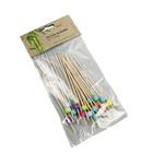 Palito De Bambu Colorido Para Petiscos Silver 12cm 20un - SILVER PLASTIC