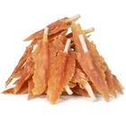 Palitos de couro cru para cães MON2SUN embrulhados em frango 10-11,5 cm 510 ml