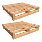 Pallets de Madeira Crú 70x70 Kit 2 de Alta Resistência