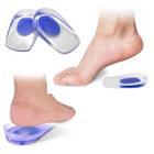 Palmilhas De Silicone Calcanhar Gel Ortopédica Sapatos Alivio de Dores Esporão Anti Impacto