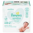 Pampers Baby Wipes Sensitive Perfume Free 7X Refill Packs (Banheira Não Incluída) 448 Contagem