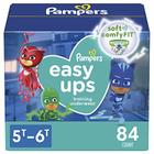Pampers Easy Ups Training Pants Boys and Girls, 5T-6T (Tamanho 7), 84 Count, Embalagem & Prints Podem Variar