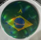Pandeiro 12 polegadas phx brandeira do brasil holografica dh-12fg