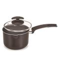 Panela Alta com 2 Bicos Fortaleza Artistic Tampa de Vidro Black 14CM