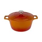 Panela Caçarola 20cm Revestimento Cerâmica Antiaderente Fundo Indução Cook&Chef 2,5L Mimo Style Laranja