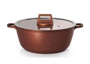 Panela Caçarola 24cm Antiaderen Cobre Graniflon Moda Do Chef