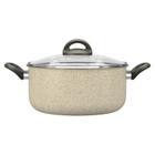 Panela Caçarola Antiaderente 24cm Ceramic Life Suprema Brinox c/ Tampa 4,5L Avulsa