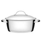 Panela Caçarola Tramontina Cooktop Fogão Indução Aço Inox Fundo Triplo Avulsa Allegra 22cm 3,3 Litros