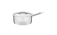 Panela cocotte professional em aco inox com fundo triplo e tampa plana 14 cm 1.1 l tramontina