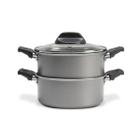 Panela Cozi Vapore 4 Em 1 Caçarola Cuscuzeira Escorredor Brinox Especiarias Ø 16 cm Prata