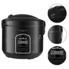 Panela de Arroz Arrozeira Elétrica A Vapor Britânia PA5 Prime Suporta 5 Xícaras de Arroz Preta 127V - Britania