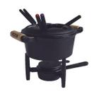 Panela De Fondue A Álcool Completo Em Ferro Fundido 18Cm