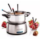 Panela De Fondue Elétrica Aço Inox Premium 8 Garfos Nostalgia 110V