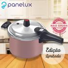 Panela de Pressão Antiaderente 4,5l Fechamento Externo Premium Panelux Rosa Rose